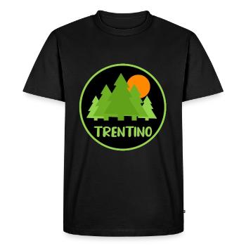 Trentin - T-shirt Premium bio Homme - noir - Devant - Nico (187cm)