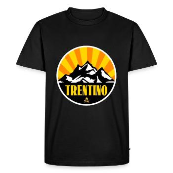 Trentin - T-shirt Premium bio Homme - noir - Devant - Nico (187cm)