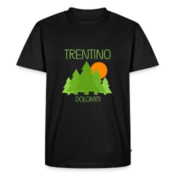 Trentin - T-shirt Premium bio Homme - noir - Devant - Nico (187cm)