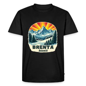 Brenta Dolomites - T-shirt Premium bio Homme - noir - Devant - Nico (187cm)