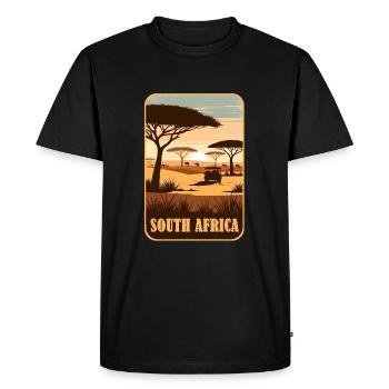 Afrique du Sud Afrika Safari - T-shirt Premium bio Homme - noir - Devant - Nico (187cm)