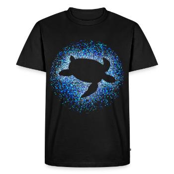 Tortue marine - T-shirt Premium bio Homme - noir - Devant - Nico (187cm)