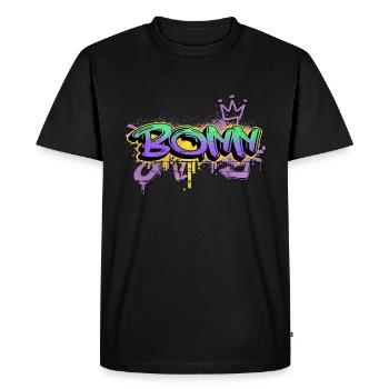 Bonn Allemagne Ville Graffiti Spray Sprayer - T-shirt Premium bio Homme - noir - Devant - Nico (187cm)