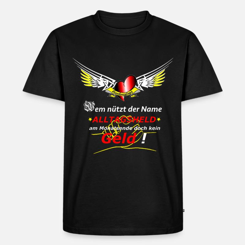 Krankenpfleger - Männer Premium Bio T-Shirt - Schwarz
