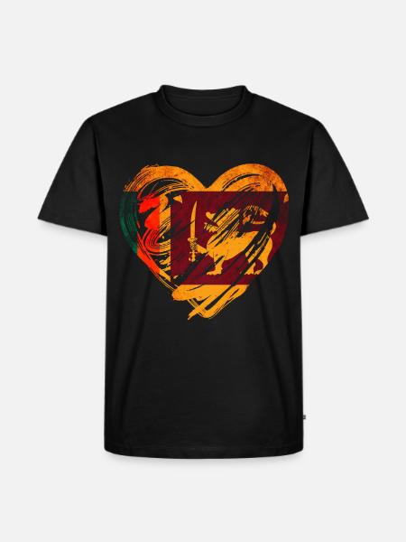 Sri Lanka Flag - Men's Premium Organic T-Shirt - black