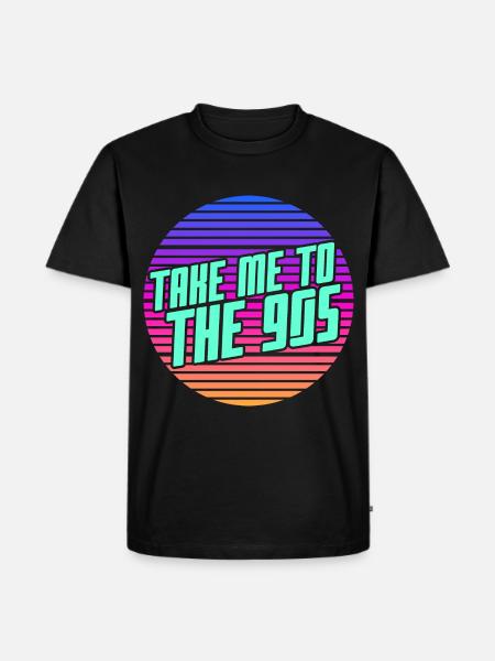 90s child - Men's Premium Organic T-Shirt - black