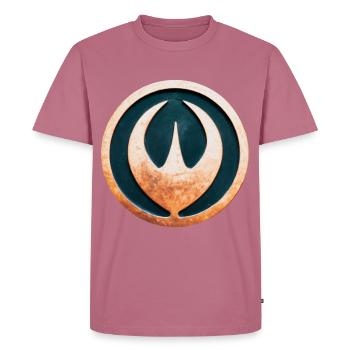 Médaille AI #4 - T-shirt Premium bio Homme - mauve - Devant - Nico (187cm)