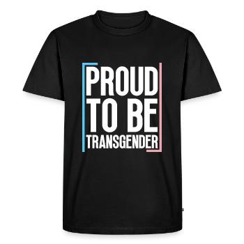 Trans Transgender Transsexual Pride - Men's Premium Organic T-Shirt - black - Front - Nico (187cm)