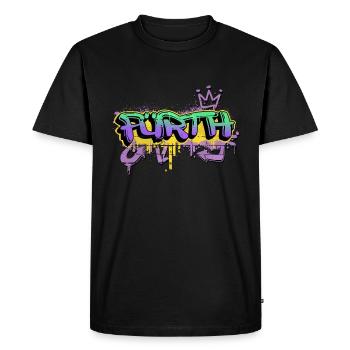 Fuerth Germany City Graffiti Spray Sprayer - Men's Premium Organic T-Shirt - black - Front - Nico (187cm)
