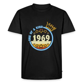 1969 - T-shirt Premium bio Homme - noir - Devant - Nico (187cm)