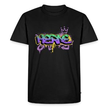 Herne Allemagne Ville Pulvérisateur de Graffiti - T-shirt Premium bio Homme - noir - Devant - Nico (187cm)