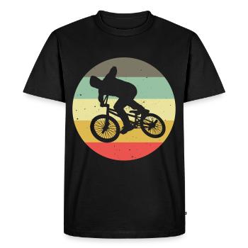 BMX Vélo Vélo Rétro Cadeau Vélo Motocross - T-shirt Premium bio Homme - noir - Devant - Nico (187cm)