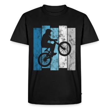 BMX Vélo Vélo Rétro Cadeau Vélo Motocross - T-shirt Premium bio Homme - noir - Devant - Nico (187cm)
