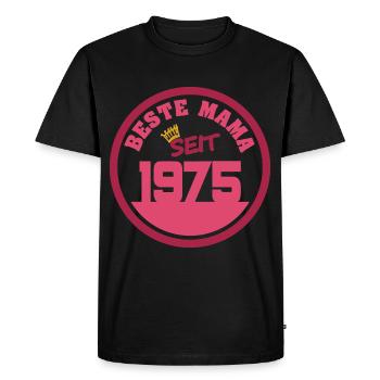 1975 - Men's Premium Organic T-Shirt - black - Front - Nico (187cm)
