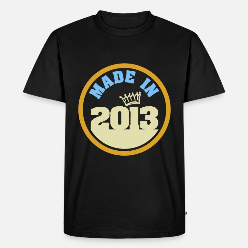 2013 - Männer Premium Bio T-Shirt - Schwarz