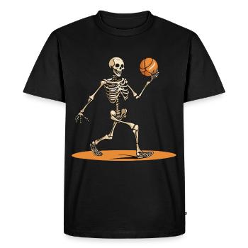Basketball Kids Skeleton I Halloween | Sport - T-shirt Premium bio Homme - noir - Devant - Nico (187cm)