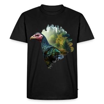 Turquie - T-shirt Premium bio Homme - noir - Devant - Nico (187cm)