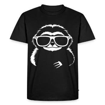 Paresseux Anime Paresseux Manga Paresseux Lunettes de soleil - T-shirt Premium bio Homme - noir - Devant - Nico (187cm)