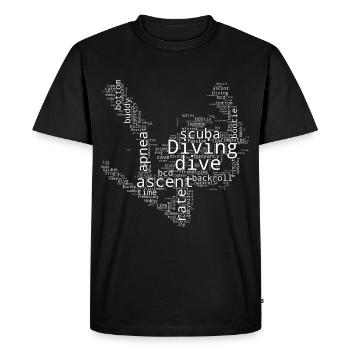 Plongeur Plongeur Plongeur Plongeur Plongeur Plongeur Plonge - T-shirt Premium bio Homme - noir - Devant - Nico (187cm)
