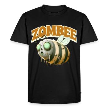 Abeille zombie Zombee - T-shirt Premium bio Homme - noir - Devant - Nico (187cm)