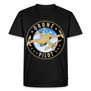 Drone Drone Pilot Drones Quadcopter Drone - Men's Premium Organic T-Shirt - black - Front - Nico (187cm)