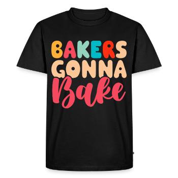 Boulangerie Boulangerie Boulangerie - T-shirt Premium bio Homme - noir - Devant - Nico (187cm)