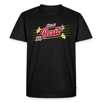 Battre - T-shirt Premium bio Homme - noir - Devant - Nico (187cm)