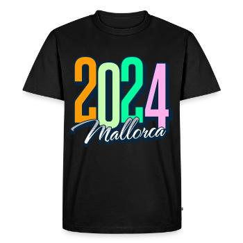 Mallorca 2024 - Men's Premium Organic T-Shirt - black - Front - Nico (187cm)