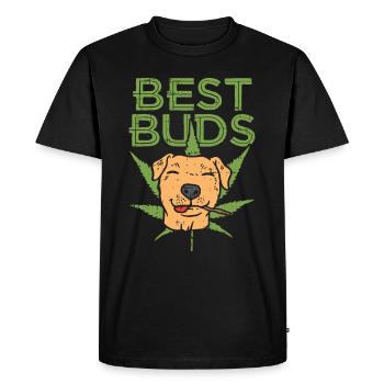 Best Buddy - Pitbull Shirt - Men's Premium Organic T-Shirt - black - Front - Nico (187cm)