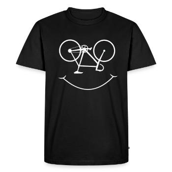 Vélo de course vélo cycliste - T-shirt Premium bio Homme - noir - Devant - Nico (187cm)