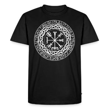 vikinger compass - T-shirt Premium bio Homme - noir - Devant - Nico (187cm)