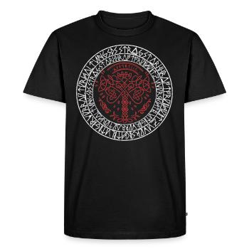 yggdrassil - T-shirt Premium bio Homme - noir - Devant - Nico (187cm)