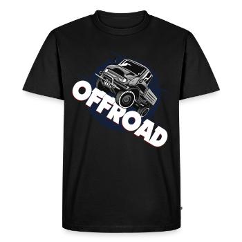 Offroad, Unimog, Unimog 406,Commercial vehicles - Men's Premium Organic T-Shirt - black - Front - Nico (187cm)