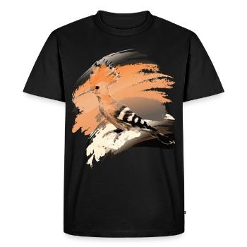 Hoopoe (Upupa epops) Bird of the Year 2022 - Men's Premium Organic T-Shirt - black - Front - Nico (187cm)