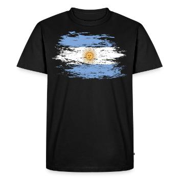 Argentina used - Men's Premium Organic T-Shirt - black - Front - Nico (187cm)