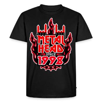 METALHEAD since 1998 - Men's Premium Organic T-Shirt - black - Front - Nico (187cm)