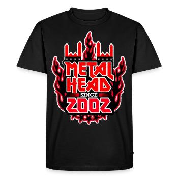 METALHEAD depuis 2002 - T-shirt Premium bio Homme - noir - Devant - Nico (187cm)