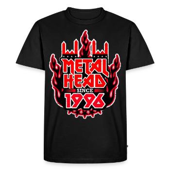 METALHEAD since 1996 - Men's Premium Organic T-Shirt - black - Front - Nico (187cm)