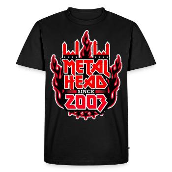 METALHEAD since 2003 - Men's Premium Organic T-Shirt - black - Front - Nico (187cm)