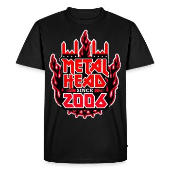 METALHEAD depuis 2006 - T-shirt Premium bio Homme - noir - Devant - Nico (187cm)