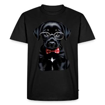 Chien - T-shirt Premium bio Homme - noir - Devant - Nico (187cm)