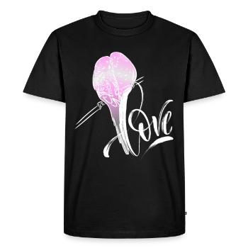 Rose-bellied parakeet, Bourkes parakeet funny saying - Men's Premium Organic T-Shirt - black - Front - Nico (187cm)