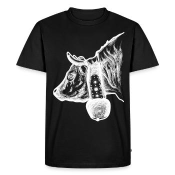 Vache d'hérens, eringer, combat de reines - T-shirt Premium bio Homme - noir - Devant - Nico (187cm)