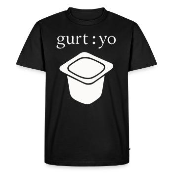 Sangle Yo Pun - T-shirt Premium bio Homme - noir - Devant - Nico (187cm)
