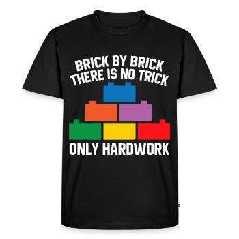 Brick Builder Toys Blocks Clamping Blocks Bricks - Men's Premium Organic T-Shirt - black - Front - Nico (187cm)