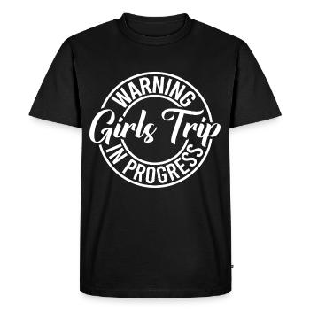 Voyage entre filles - T-shirt Premium bio Homme - noir - Devant - Nico (187cm)