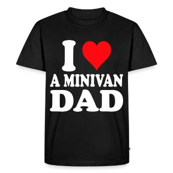 Le style de vie de Minivan Dad Papa conduit Minivan Daddy - T-shirt Premium bio Homme - noir - Devant - Nico (187cm)