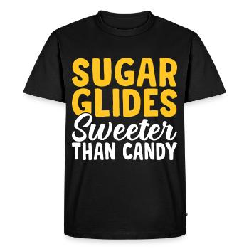 Sugar Glider Plus sucré que Candy Sugar Gliders - T-shirt Premium bio Homme - noir - Devant - Nico (187cm)