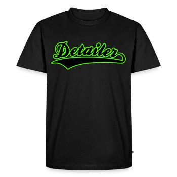 Dessinateur de voiture, Amateur de voitures, Détaillant de véhicules - T-shirt Premium bio Homme - noir - Devant - Nico (187cm)