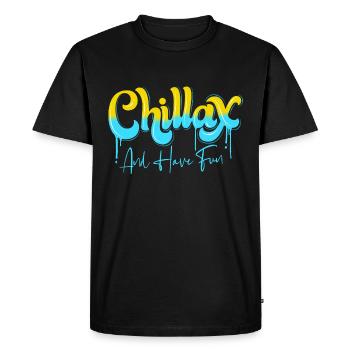 Chill - Men's Premium Organic T-Shirt - black - Front - Nico (187cm)